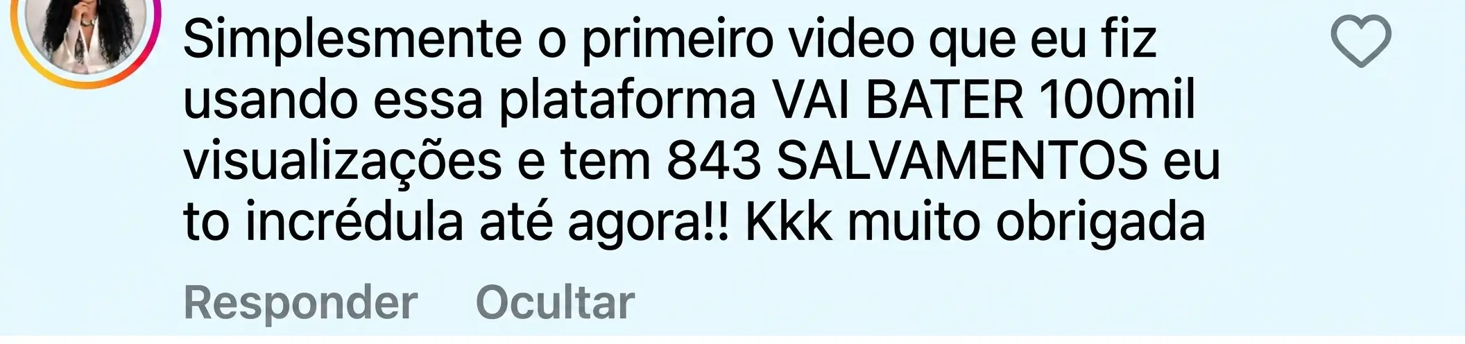 Feedback de aluna 33