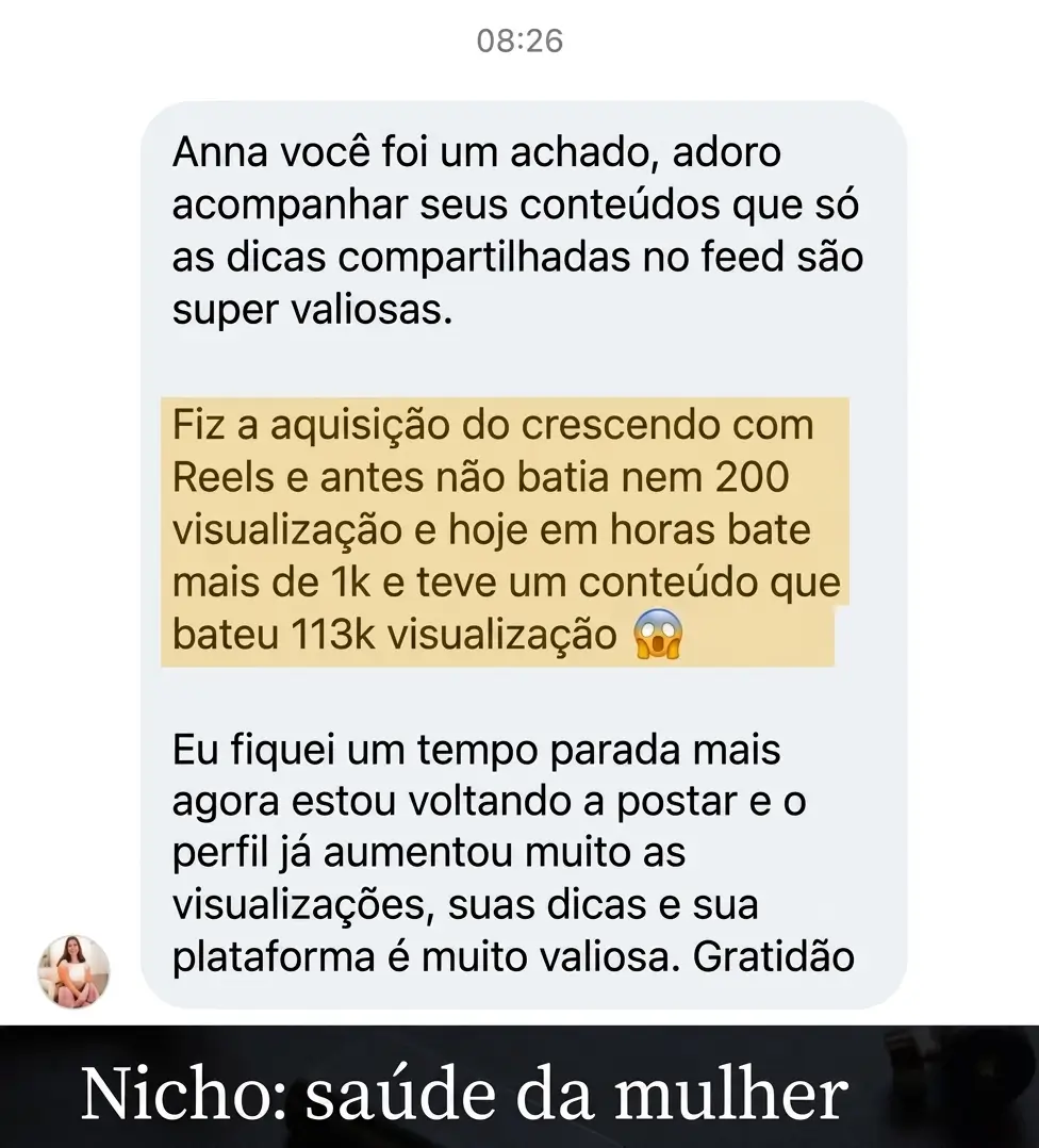 Feedback de aluna 45